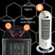 thumbnail image 4 of Calefactor de Torre 1500W Gemma, Calentador Eléctrico para Hogar, Oscilante, Silencioso, con Temporizador, 4 of 5