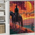 thumbnail image 6 of Orinice Horse Sunset Fantasy Bathroom Decor Set with Hooks, Colorful Luxurious Graphic Print Polyester Fabric Shower Curtain for Bathroom Decoration - Multi Size Options 36x72, 6 of 7
