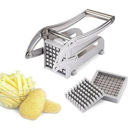 

SAYFUT Stainless Steel French Fry Cutter Potato Vegetable Slicer Chopper 2 Blades