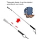 thumbnail image 3 of Calzador telescópico ajustable, dise?o de resorte flexible, calzador telescópico largo para Zapatos, Tenis, Botas y cualquier tipo de calzado, protege los pies y los zapatos contra la abrasión EOTVIA  No, 3 of 7
