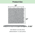 thumbnail image 2 of 12 Pack Deck Tiles, 12 "x12" Square Interlocking Deck Tiles, Plastic Deck Tiles Interlocking Outdoor All Weather, Pool Balcony Backyard Terrace, Gray, 2 of 9