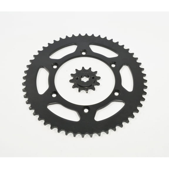 2005-2014 Yamaha TT-R230 230 12 Tooth Front and 52 Tooth Rear Black Sprocket