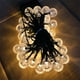 thumbnail image 4 of Luces de cristal de colores cálidos Luces solares de burbujas Luces navideñas Luces de patio al aire libre para decoración de patio al aire libre 8 funciones solares 7 metros 50 luces, 4 of 5