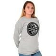 thumbnail image 3 of Dragon Yin Yang Style Symbol Balance Plus Size Long Sleeve Graphic Tee Shirt Brisco Brands 2X, 3 of 5