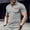 Gray, variant on Men's Stand Collar Henley Shirt with Chest Pocket and Contrast Trim, Casual T-Shirt for All Seasons Gray XXL