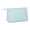 Blue, variant on Ribbed Cosmetic Pouch with Zipper, Textured Fabric Travel Organizer Bag for Toiletries and Makeup, Beige Clutch for Women, Portable Vanity Case for Daily Use and Trips