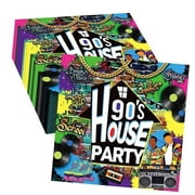 Bestwell 80 Pieces 90's House Party Paper Napkins Hip Hop Vintage Graffiti Napkins Return to The 90s Theme Party Decorations for Table Settings