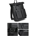 thumbnail image 3 of Langgg Roll-Top Backpack, Waterproof Unisex School Bag Men And Women, Anti-Theft Stylish Large Ideal Travel, Cycling, Gray, 3 of 6