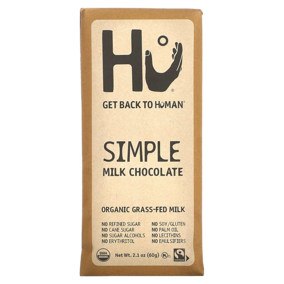 Hu Organic Simple Milk Chocolate 2.1 oz