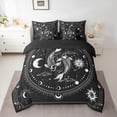 thumbnail image 2 of jejeloiu Lunar Eclipse Twin Bedding Sets 7-Piece,Carp Fish Bedding Comforter Set,Boho Sun And Moon Sheet Sets For Children,Luxury Bedroom Decor Reversible, 2 of 8