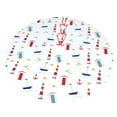thumbnail image 3 of Kll 30" Christmas Tree Skirt Nautical Lighthouse Sailboat Xmas Tree Skirts Mat For New Year Xmas Holiday Party Indoor Outdoor Home Decoration, 3 of 9
