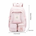 thumbnail image 3 of Y2K Striped Backpack for Women Cute Lightweight Aesthetic 90s Vintage Star Print Bookbag Daily Use, 3 of 3