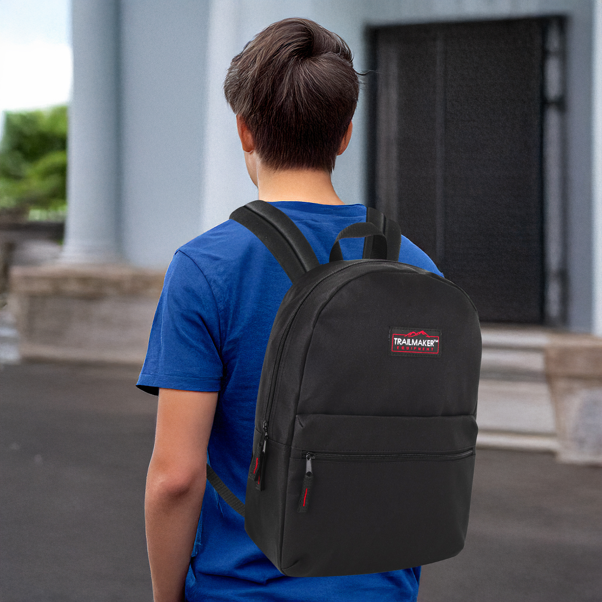 Trailmaker Classic Solid Color 17 Inch Backpack photo 5