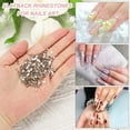 thumbnail image 3 of Uxcell Piedras de Rhinestone Redondas de Fondo Plano, Gemas de Cristal de Fondo Plano para Manualidades DIY, Ropa, Decoración de Arte de Uñas Champagne Claro SS3, 3 of 7