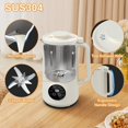 thumbnail image 6 of Soy Milk Machine, Nut Milk Maker, Large Capacity Low Noise Temperature Controlled Soy Milk Machine, Oat/Coconut/Cashew/Almond Milk Machine, White, 6 of 7