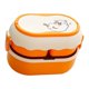 thumbnail image 2 of Lonchera Bento portátil de 2 niveles y 3 compartimentos, de gran capacidad, apta para microondas, color naranja, 2 of 12