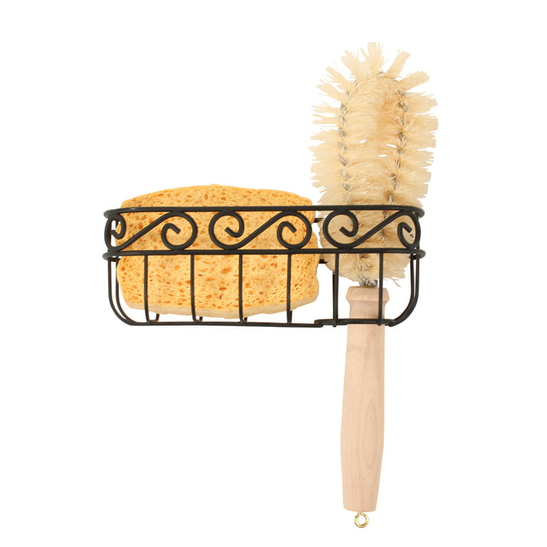 Sink Sponge Holder With Dish Brush Organizer, Suction Cups or