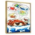 thumbnail image 3 of Designart 'Dog Having Dreams' Children's Art Framed Canvas Wall Art Print, 3 of 5