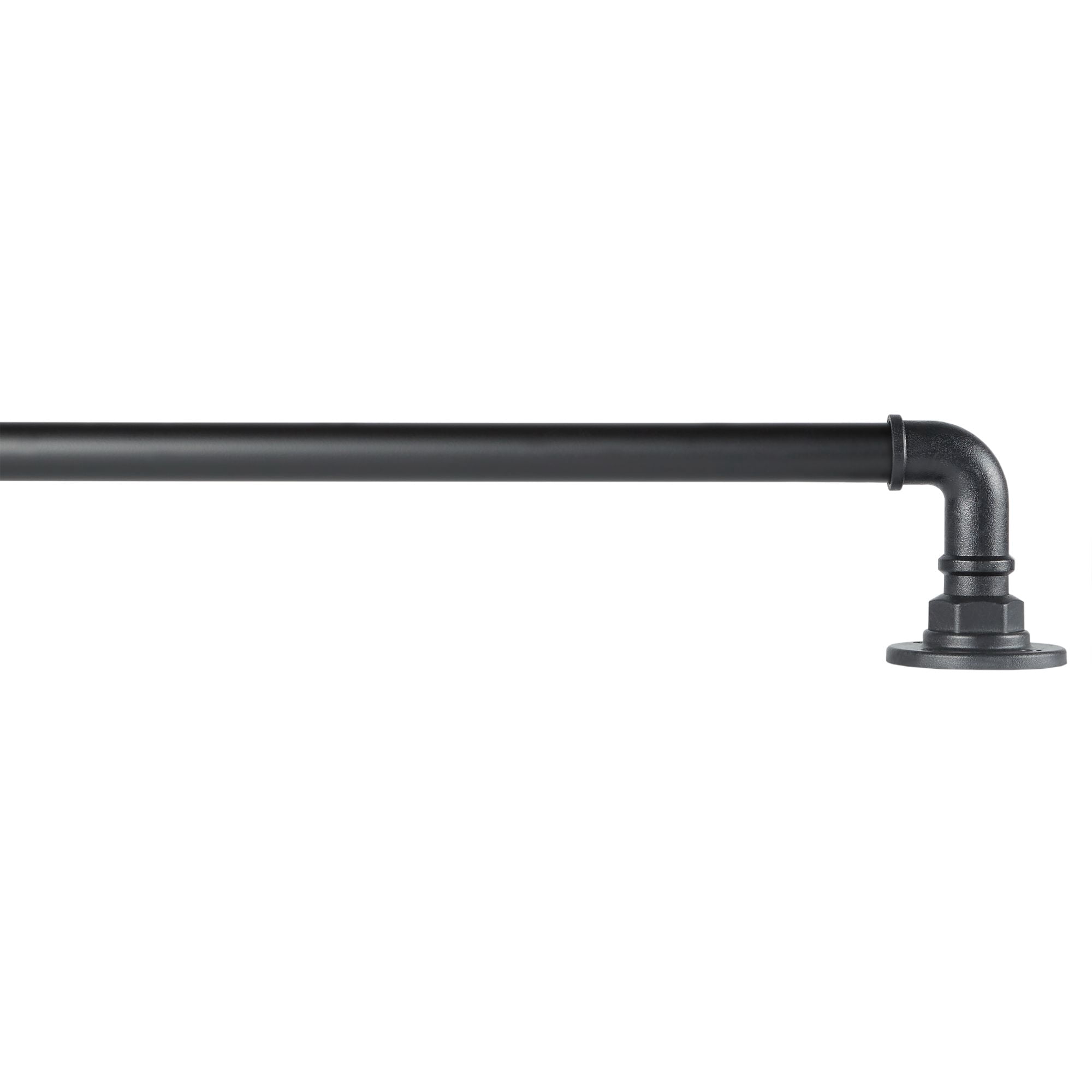 Exclusive Home Contemporary, Modern Matte Adjustable Wraparound Curtain Rods Set, 66 in - 120 in