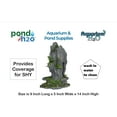 thumbnail image 3 of Artificial Gray Rock Peak with Plastic Plants, 14 Inch Tall Aquarium & Fish Tank Decoration Resin Ornament, Landscape Artificial Mountain View Stone Cave, 3 of 9