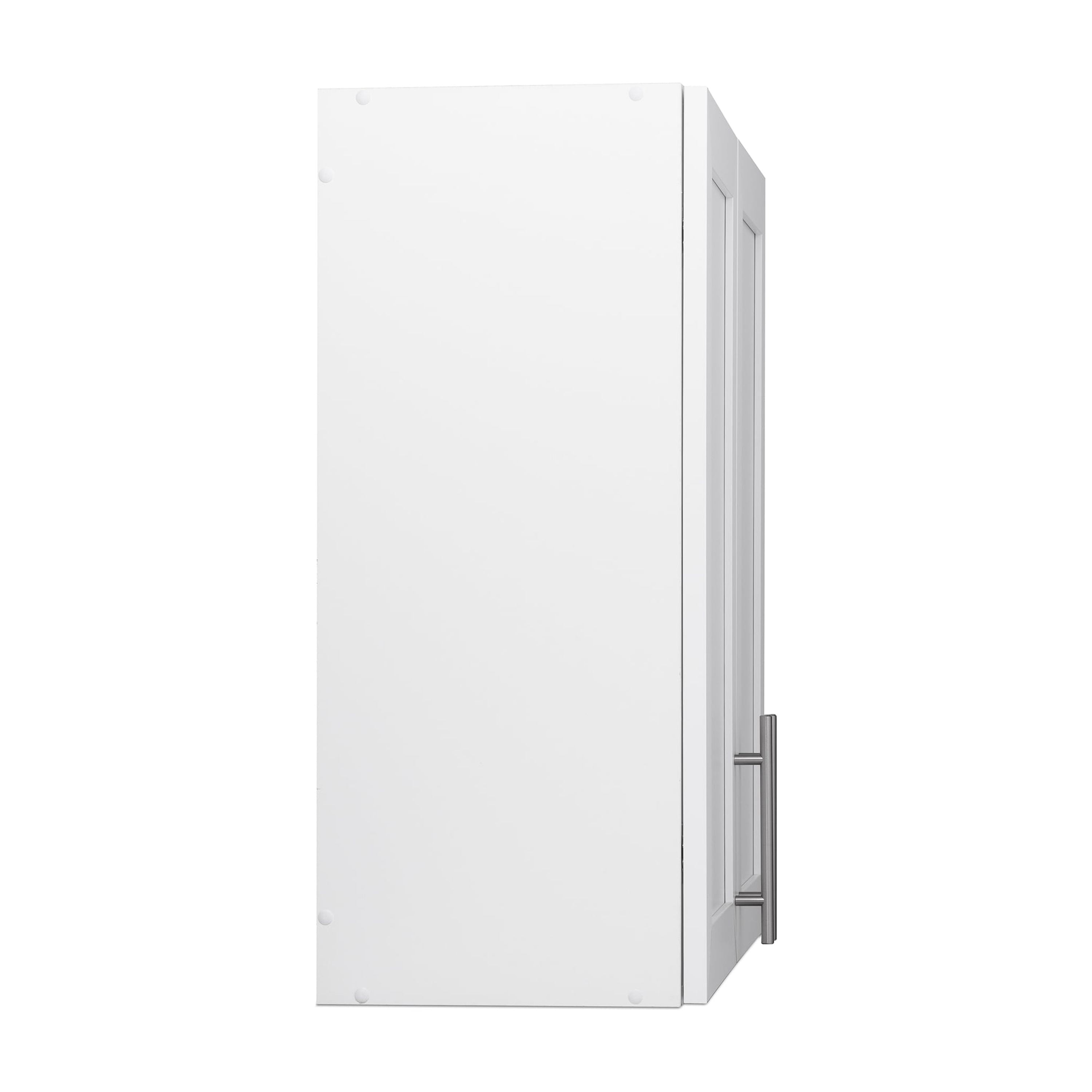 Prepac Elite 32" H Wall Cabinet with Panel Doors, White Storage Cabinet, Bathroom Cabinet, Pantry Cabinet with with 1 Adjustable Shelf 12.75" D x 32" W x 30" H, WSUR-1003-1