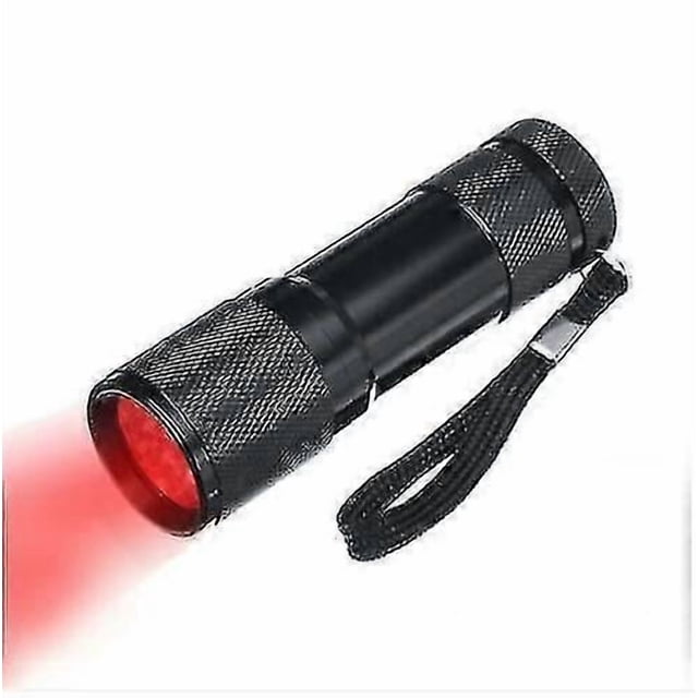 670nm 9led Deep Red Light Flashlight Against Deteriorating Eyesight Red Torch
