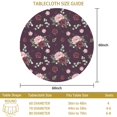 thumbnail image 3 of Pioneer Flower Floral Print Pattern Round Tablecloth 60 X 60 Inch, Wrinkle Resistant Wipeable Table Cloth for Kitchen Dining Picnic Patio Party, 3 of 6