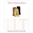 thumbnail image 2 of Toddler Girls Clothes Girls Pants Kids 3-Pack Casual Pants Toddler Solid Color Bell-bottomed Pants for Girls 1T 2T 3T 4T 5T Black Yellow Brown, 2 of 6