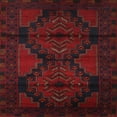 thumbnail image 1 of Ahgly Company Machine Washable Indoor Square Traditional Burgundy Brown Area Rugs, 4' Square, 1 of 7
