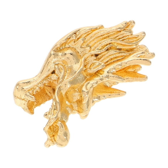 OUNONA Golden Copper Dowsing Rods with Dragon Head Design for Outdoor Use and Enhanced Feng Shui Practices 7.5 inches