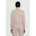 thumbnail image 4 of Women's Contrast Trim Zip Front Mock Neck Active Jacket, 4 of 4
