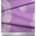 thumbnail image 3 of Soimoi Rayon Fabric Paisley Block Printed Fabric 1 Yard 42 Inch Wide, 3 of 3