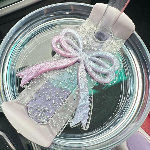 Para accesorios de placa de nombre de mariposa DIY, etiquetas de repuesto para vaso de 40 oz