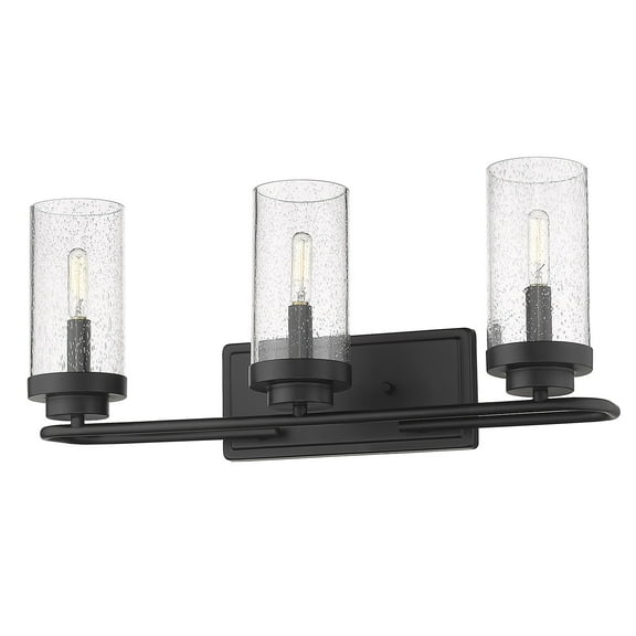 Golden Lighting Holden 3-light Vanity in Matte Black