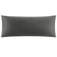 thumbnail image 1 of PiccoCasa 100% Cotton Body Pillowcases Soft Zipper Closure Dark Gray 20"x48", 1 of 7