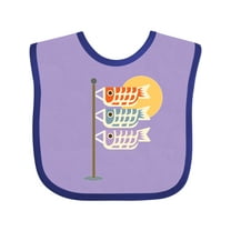 Inktastic Japanese Carp Fish Flags Boys or Girls Baby Bib