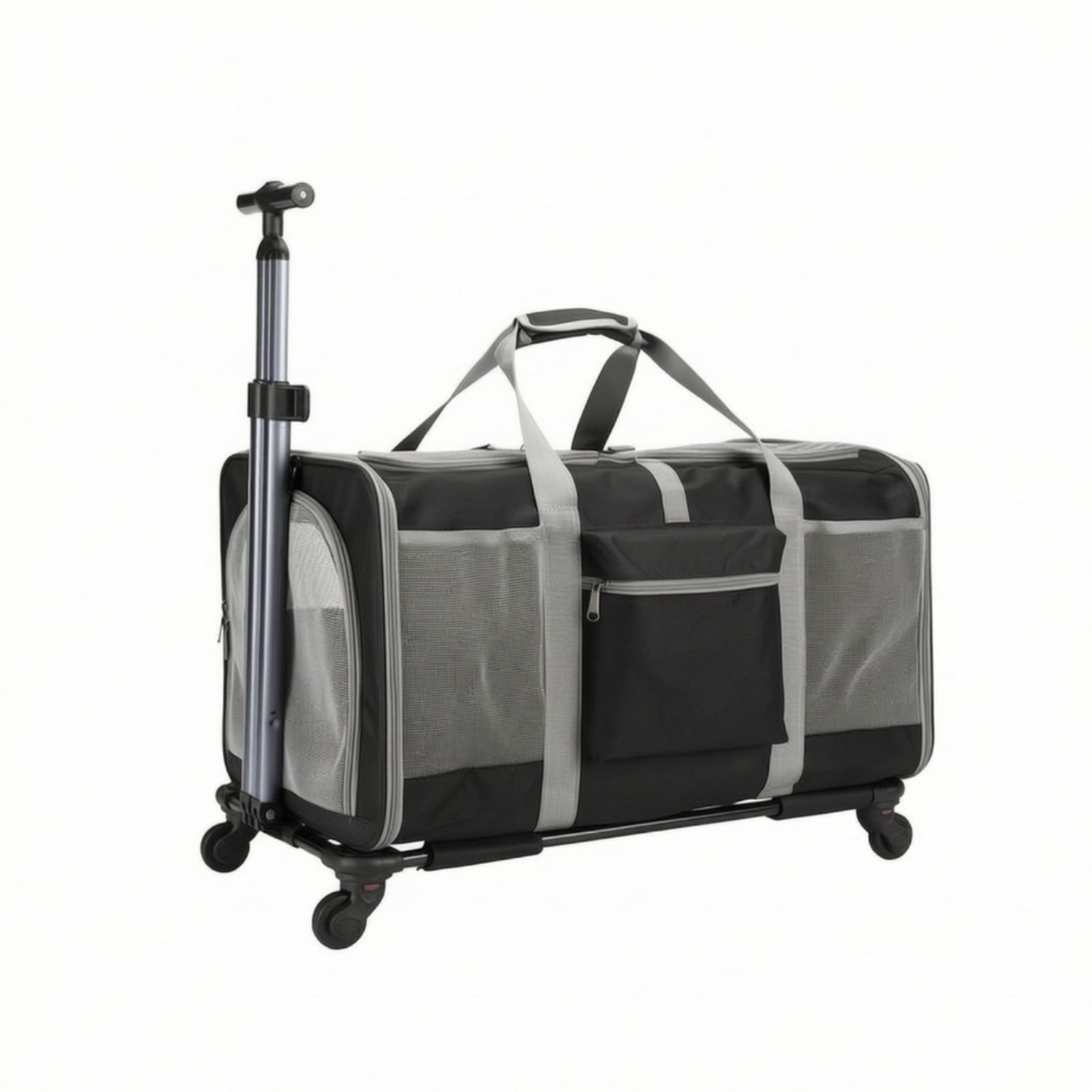 Serenable 1 Pet Carrier with Wheels and Handle Soft Sided Collapsible Rolling Tote for Cats Under 7kg