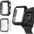 thumbnail image 1 of 3 Pack Apple Watch case with Screen Protector for Apple Watch 44mm Series 6/5/4/SE, Full Hard Cover Ultra-Thin Bumper HD Clear Protective Film Scratch Resistant, 1 of 5
