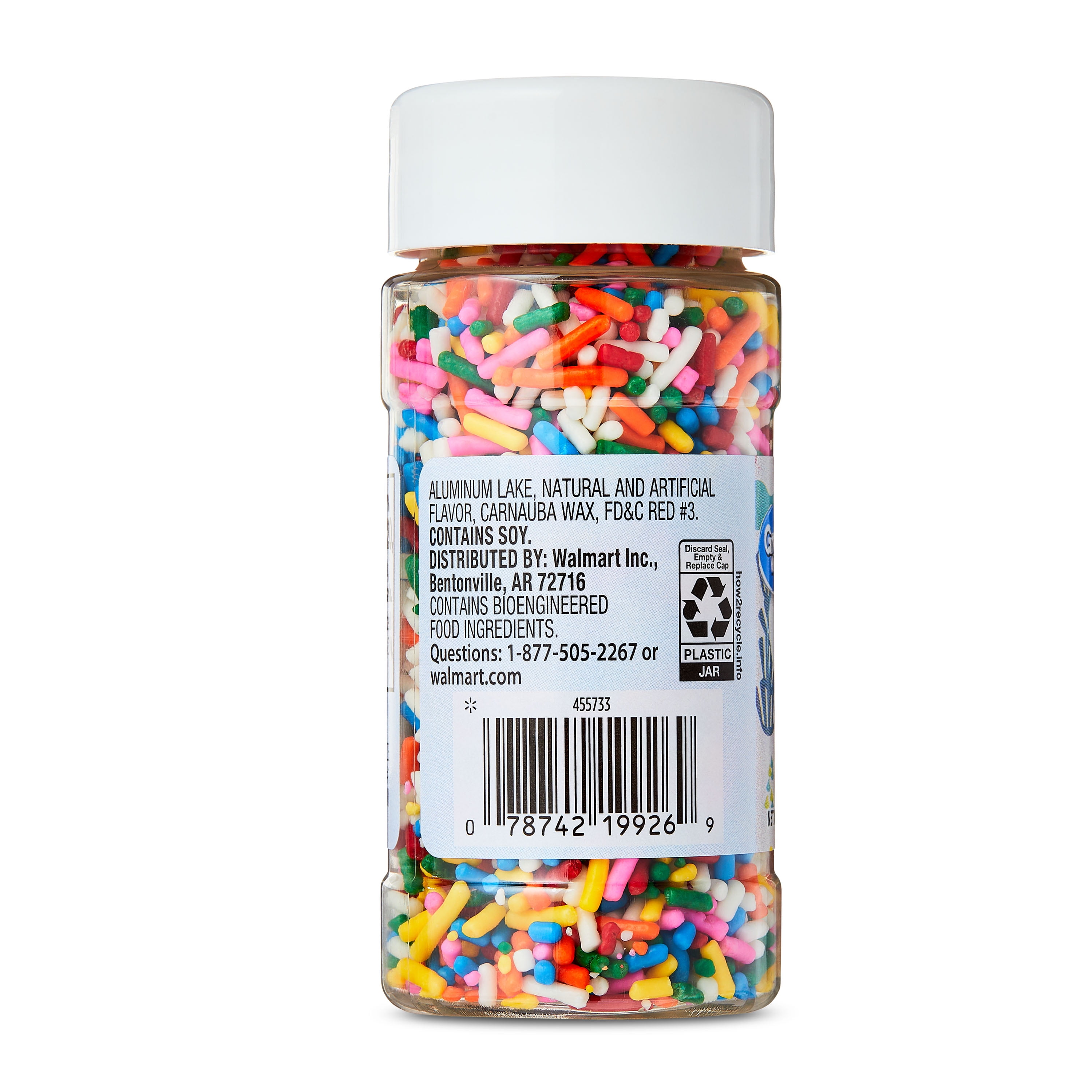 Great Value Rainbow Decorating Sprinkles, 2.7 oz