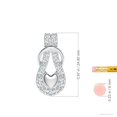 thumbnail image 3 of ANGARA Lab Grown Diamond Pendant with Puffed Heart for Women in 14K White Gold (Size-2.3mm| Color-F-G| Clarity-VS) | April Birthstone, Anniversary, Jewelry Gift for Women | Lab-Grown Diamond Necklace, 3 of 8
