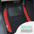 thumbnail image 5 of FH Group Carpet Floor Mats for Car, SUV, Van Universal Fit w/ Free Gift - Full Set F14407Red, 5 of 10
