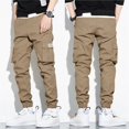 thumbnail image 4 of Pantalones Cargo Harem para hombre, ropa deportiva táctica para correr, chándales de talla grande 3xl, primavera y verano, 2023, 4 of 4