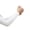 White B, variant on Mdesiwst 1 Pair Unisex Ice Silk Sleeves Thin Anti-UV Sun Protection Solid Color Quick-drying Breathable High Elasticity Anti-slip Cycling Outdoor Fishing Cooling Arm Sleeves