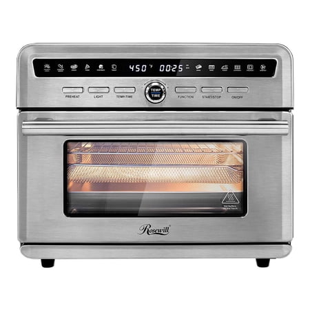 Everglade Home 1800 W 4-Tray Stainless Steel Air Fryer Convection