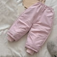 thumbnail image 2 of YunPes Toddler Snow Pants Baby Boy Girl Winter Clothes Down Pants Trousers Fleece Lined Warm Joggers Snow Ski Bib Overalls Snowsuit, 2 of 7