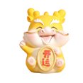 thumbnail image 1 of Moyic Estatua de dragón hecha a mano para decoración del zodiaco chino, estatua de dragón de Año Nuevo, materiales de estilo único Decoración del hogar amarillo afortunado, 1 of 6
