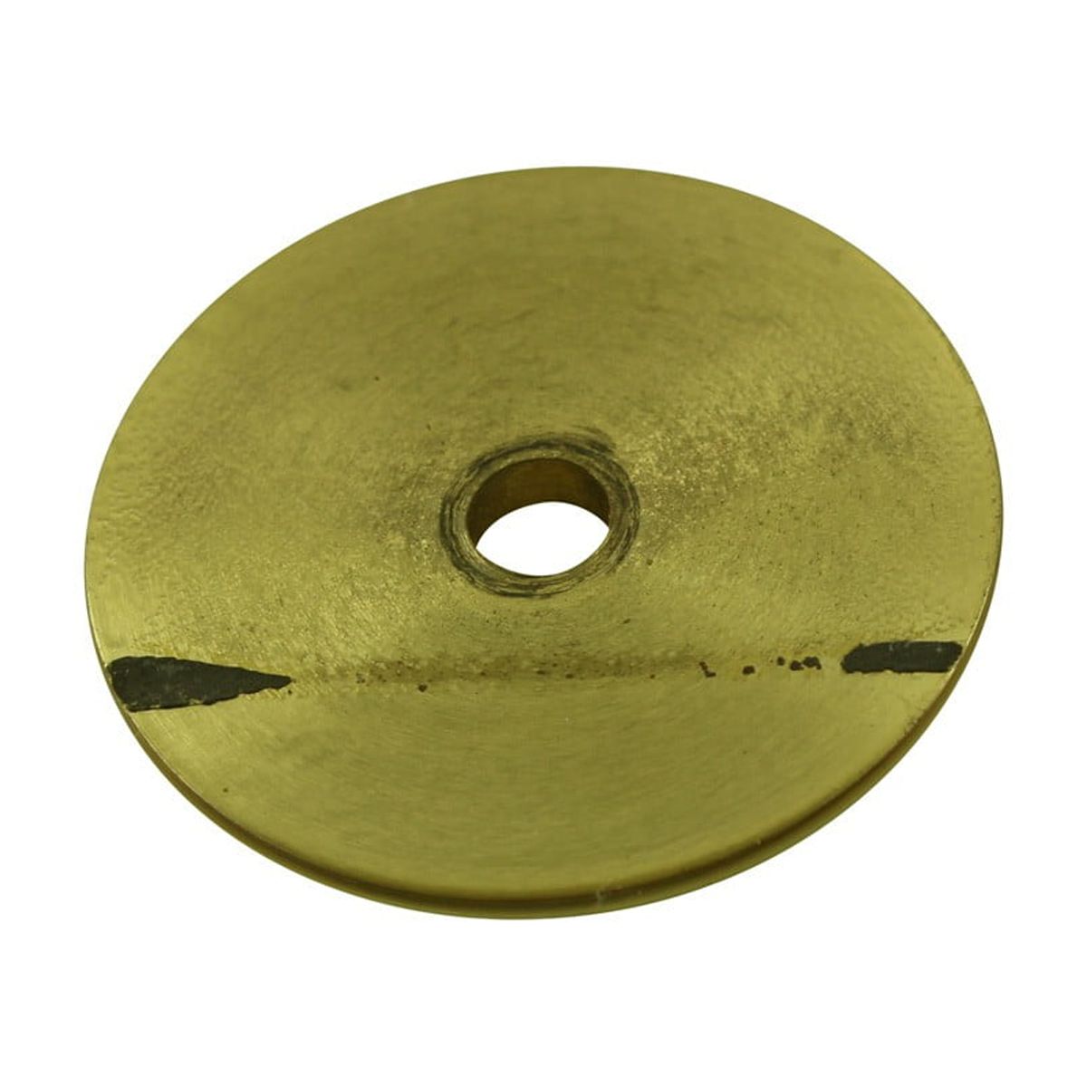 Kitchen Cabinet Door Knob Rosette Bright Brass 1.25" Dia. Round Decorative Brass Door Knob Escutcheon Back Plate Protective Tarnish Resistant Rose Covers Renovators Supply Pack of 6