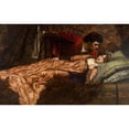 thumbnail image 3 of John Frederick Harrison Dutton 14x11 Black Modern Framed Museum Art Print Titled - The Stolen Kiss (1904), 3 of 5