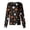 AP26_White, variant on IYYVV Halloween Scrubs Jacket for Women Long Sleeve Printed Scrub Top Holiday Button Nursing Working Uniforms with Pocket Purple 4XL