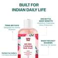thumbnail image 5 of WildOak AHA BHA Exfoliating Body Wash | Salicylic, Mandelic, Glycolic Acid & Probiotics | Shower Gel | Body Acne, Strawberry Skin, Ingrown Hair & Uneven Texture | Non-Drying Formula | 10.14 fl oz, 5 of 8